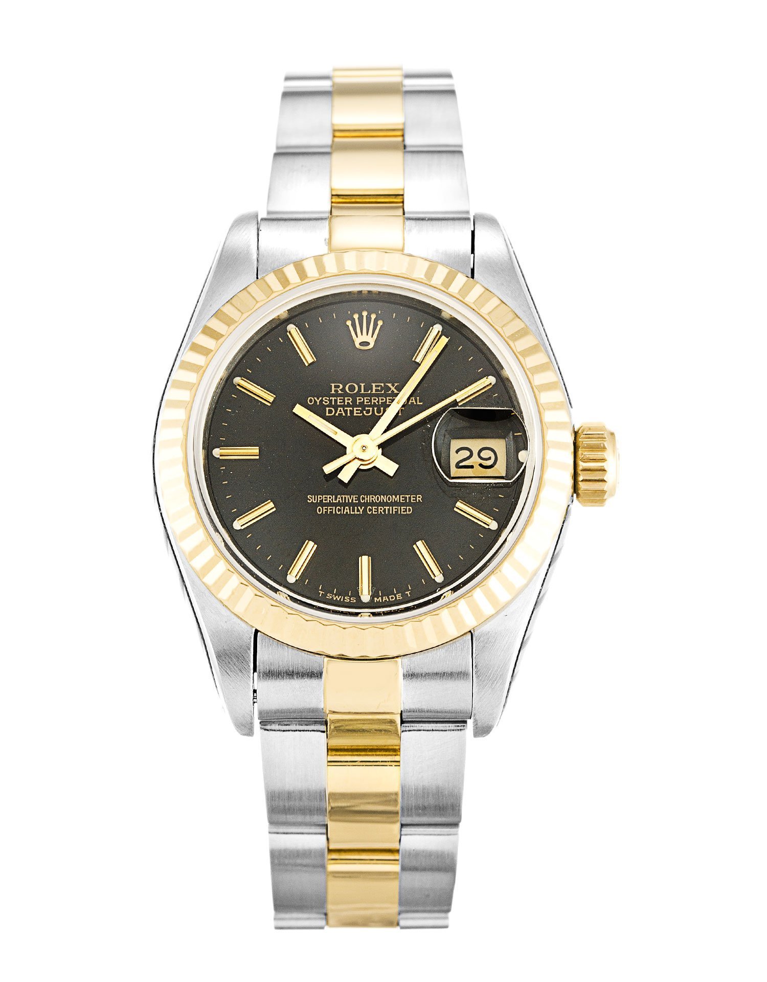 Rolex Datejust Lady Black Dial 69173 - Image 4