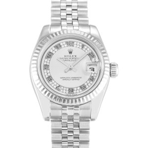 Rolex Datejust Lady Silver Diamond Dial 179174 - الصورة 4