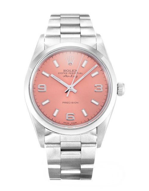 Rolex Air-King Pink Quarter Arabic 14000 - Image 4