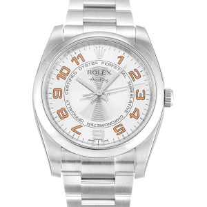 Rolex Air-King Silver Arabic 114200 - Image 4