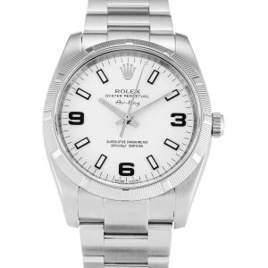 Rolex Air-King White Quarter Arabic 114210 - Image 4