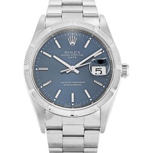 Rolex Oyster Perpetual Date 34mm Blue 15210 - Image 4