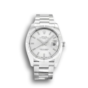Rolex Oyster Perpetual Date 34mm Silver 115210