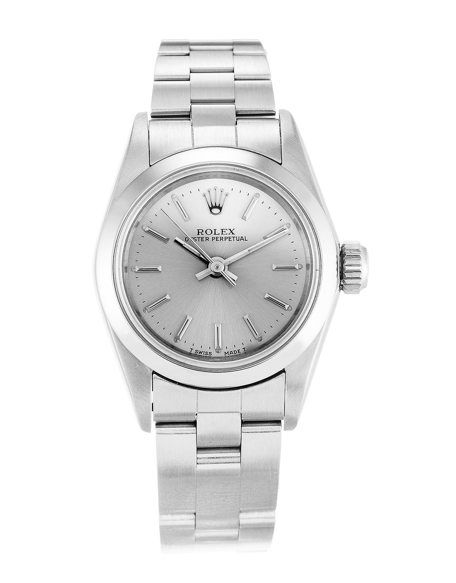 Rolex Lady Oyster Perpetual 26mm Silver 67180 - Image 4