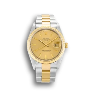 Rolex Oyster Perpetual Date 34mm Champagne 15223