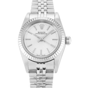 Rolex Lady Oyster Perpetual 26mm Silver 76094 - Image 4