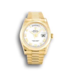 Rolex Day-Date White Dial 118238