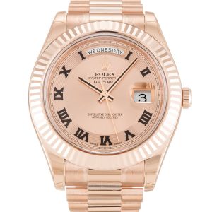 Rolex Day-Date II Rose Dial 218235 - Imagen 4