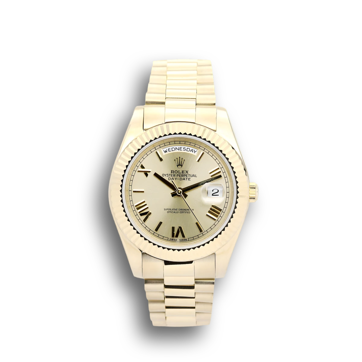 Rolex Day-Date II Gold Dial 218238