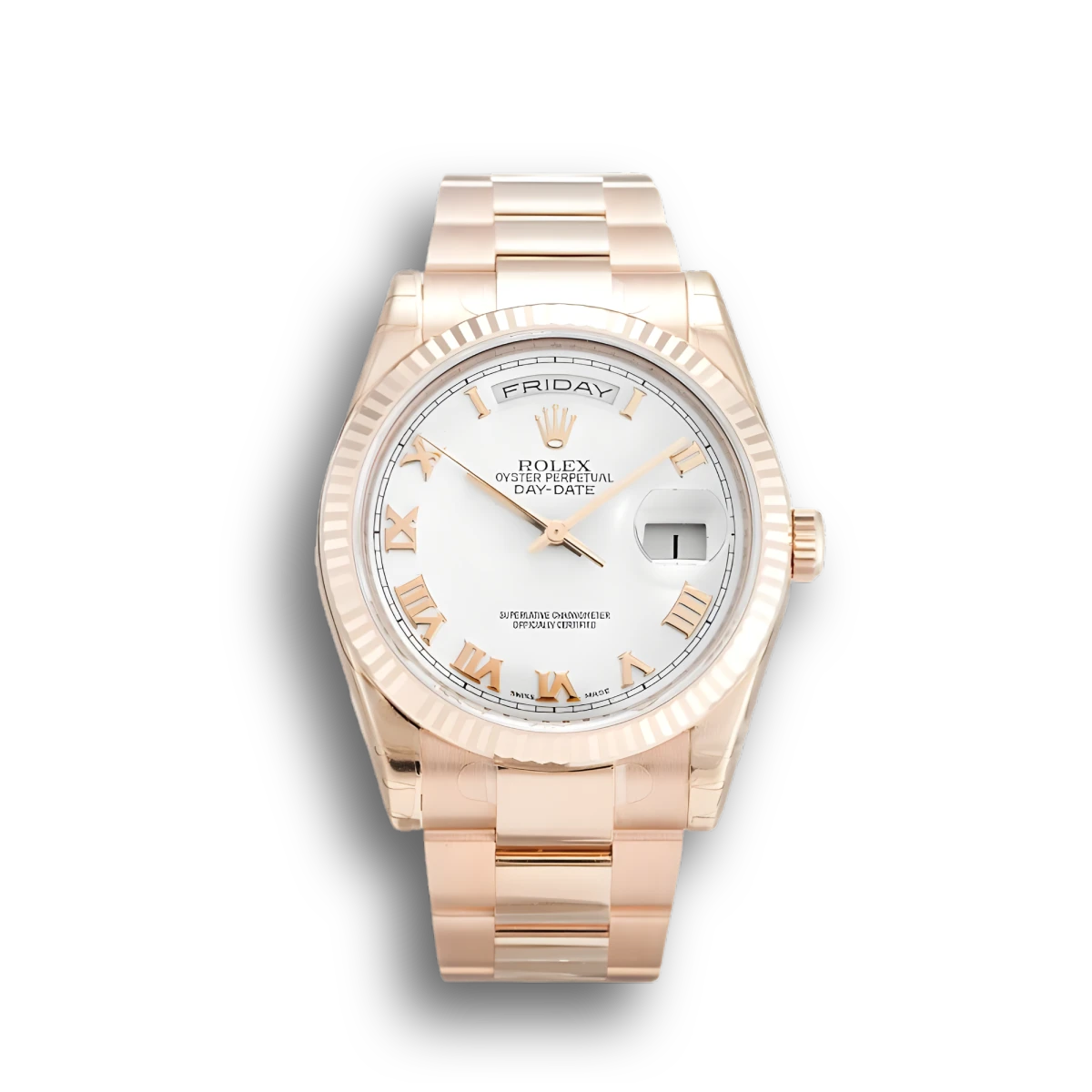 Rolex Day-Date White Dial 118235