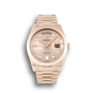 Rolex Day-Date Rose Dial 118235