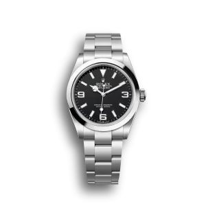Rolex Explorer Polished Stainless Steel Black Dial 98087