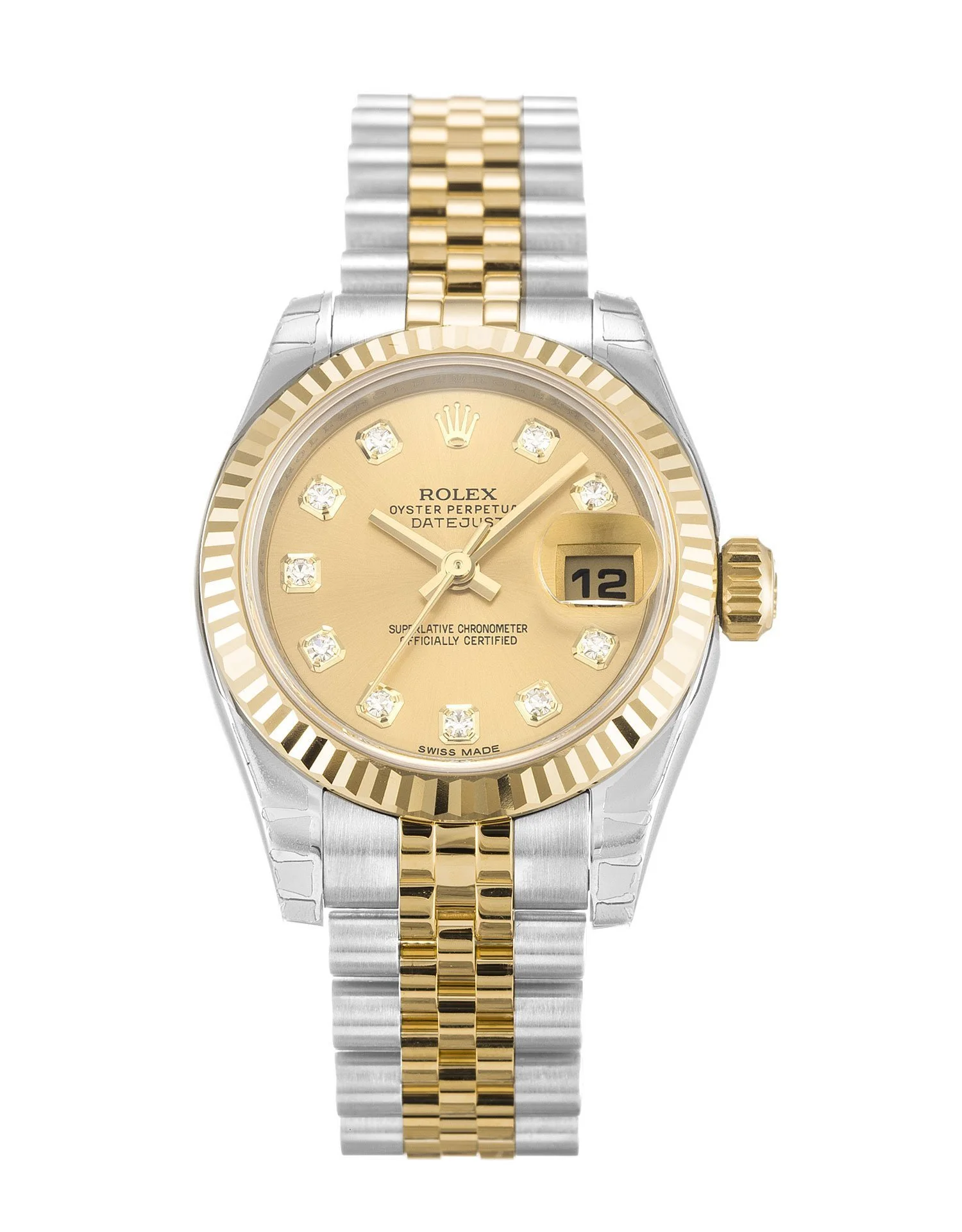 Rolex Datejust Lady Champagne Diamond Dial 179173 - الصورة 4