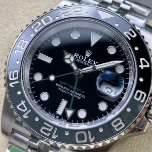 Alternative view of Super Clone Rolex GMT-Master II 126710GRNR “Bruce Wayne” Jubilee 2024