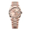 Super Clone Rolex Day-Date Rosé Diamond Dial 128235-0009 36 mm