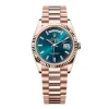 Super Clone Rolex Day-Date Blue-Green Diamond Dial 128235-0085 36 mm