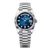 Super Clone Rolex Day-Date Blue Ombré Diamond Dial 128236-0005 36 mm