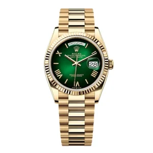 Super Clone Rolex Day-Date Green Ombré Dial 128238-0118 36 mm