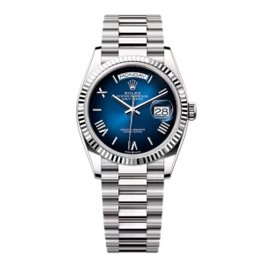 Super Clone Rolex Day-Date Blue Ombré Dial 128239-0063 36 mm
