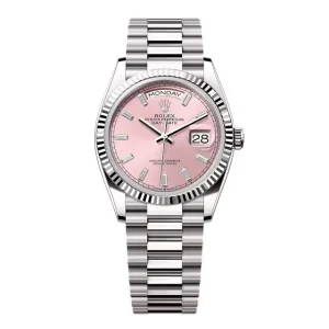 Super Clone Rolex Day-Date Pink Diamond Dial 128239-0071 36 mm