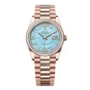 Super Clone Rolex Day-Date Turquoise Diamond Dial 128345rbr-0064 36 mm