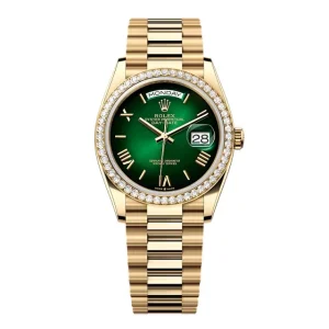 Super Clone Rolex Day-Date Green Ombré Dial 128348rbr-0068 36 mm