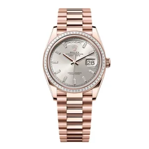 Super Clone Rolex Day-Date Silver Dial 128395tbr-0030 36 mm