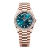 Super Clone Rolex Day-Date Blue-Green Diamond Dial 128395tbr-0032 36 mm