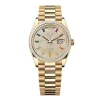 Super Clone Rolex Day-Date Diamond-Paved Dial 128398tbr-0012 36 mm
