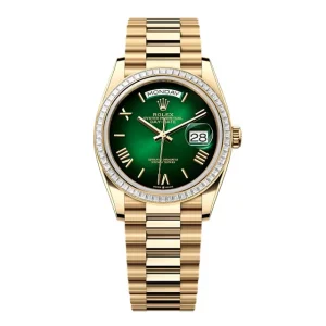 Super Clone Rolex Day-Date Green Ombré Dial 128398tbr-0028 36 mm