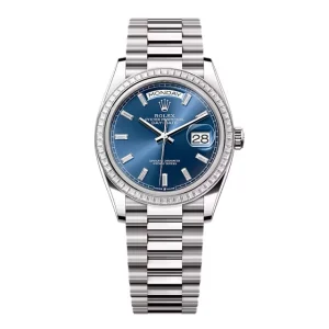 Super Clone Rolex Day-Date Bright Blue Diamond Dial 128399tbr-0027 36 mm