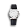 Super Clone Rolex Cellini White Guilloche Dial Stainless Steel Case Black Leather Strap