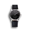 Super Clone Rolex Cellini Black Dial Stainless Steel Case Black Leather Strap