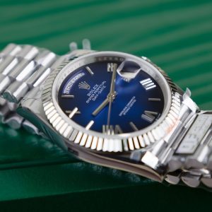 Super Clone Rolex Day-Date Blue Ombré Dial 228239-0076 40 mm – Image 11