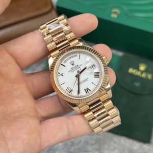 Super Clone Rolex Day-Date White Dial 128238-0113 36 mm - Imagen 4