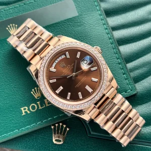 Super Clone Rolex Day-Date Chocolate Diamond Dial 228345rbr-0006 40 mm - Image 2
