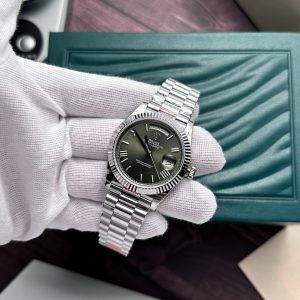 Super Clone Rolex Day-Date Olive Green Dial 228239-0033 40 mm - Imagen 3