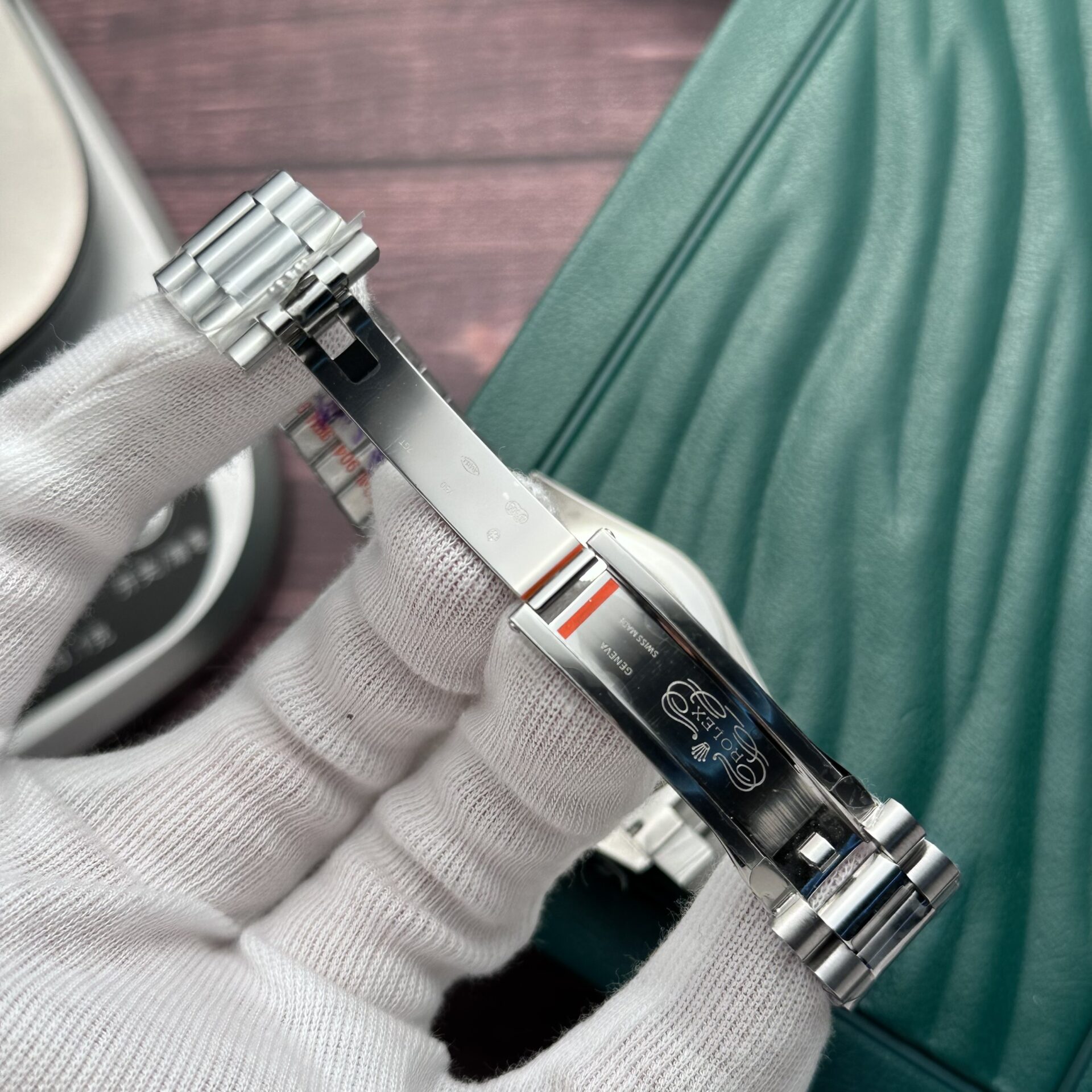 Super Clone Rolex Day-Date Olive Green Dial 228239-0033 40 mm - Imagen 6