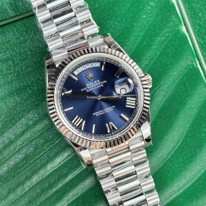 Super Clone Rolex Day-Date Blue Dial 228239-0007 40 mm - الصورة 4