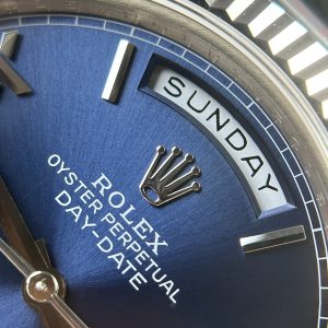 Super Clone Rolex Day-Date Blue Dial 228239-0007 40 mm - الصورة 6