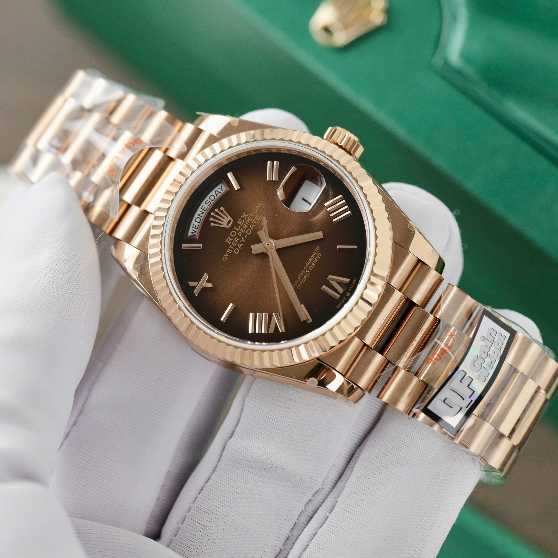 Super Clone Rolex Day-Date Brown Ombré Dial 128235-0075 36 mm - Image 3
