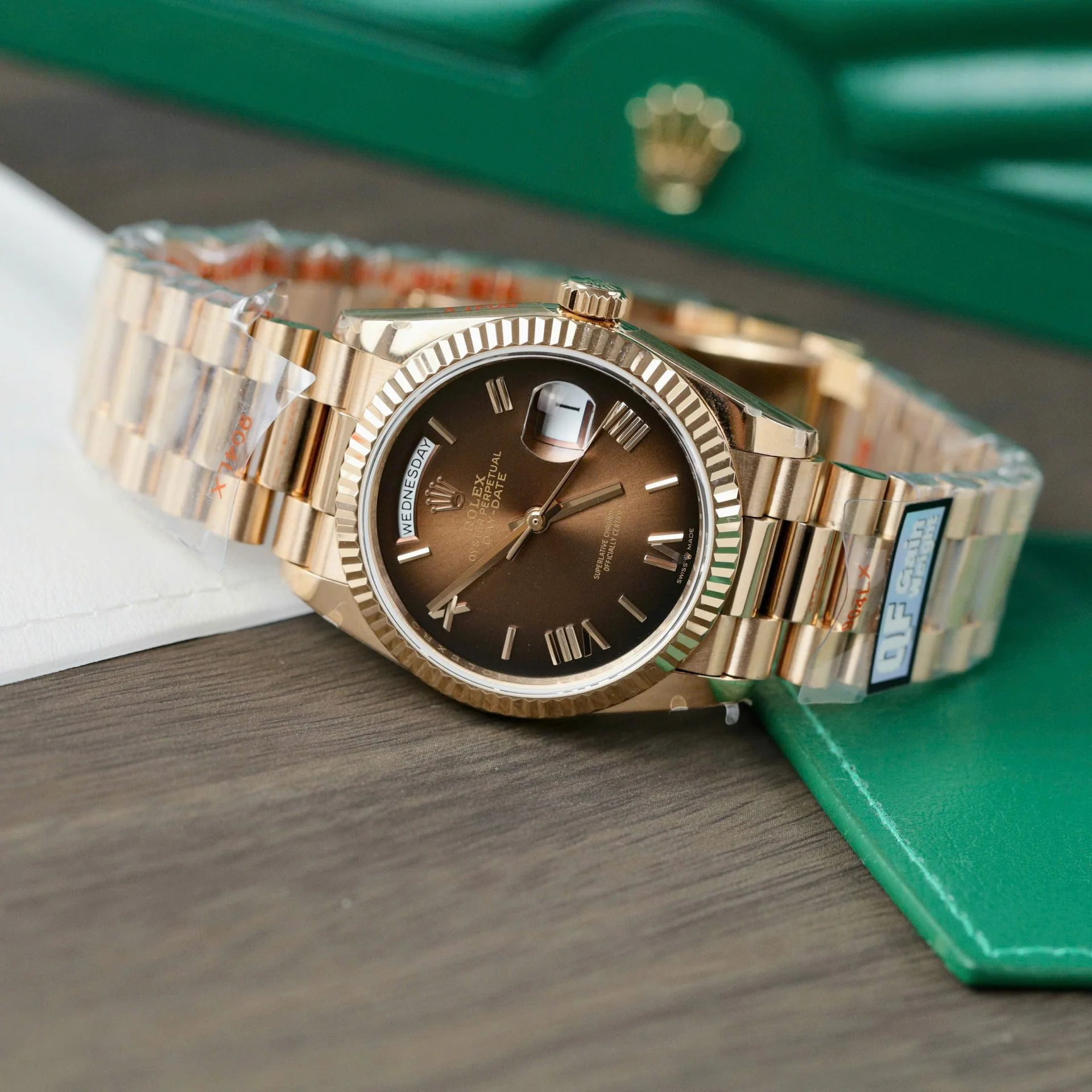 Super Clone Rolex Day-Date Brown Ombré Dial 128235-0075 36 mm - Image 4