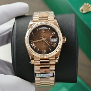 Vista alternativa de Super Clone Rolex Day-Date Brown Ombré Dial 128235-0075 36 mm