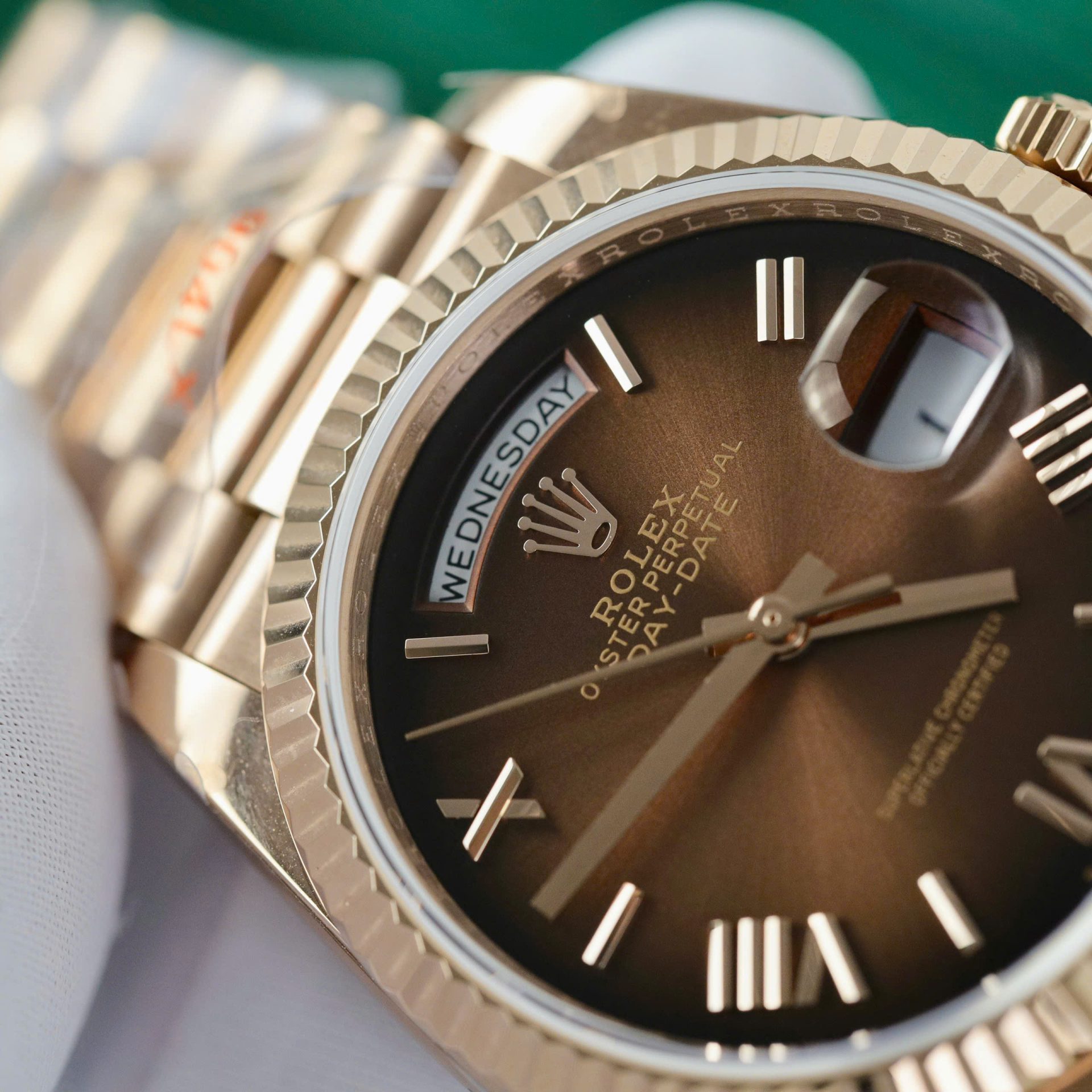 Super Clone Rolex Day-Date Brown Ombré Dial 128235-0075 36 mm - Image 6