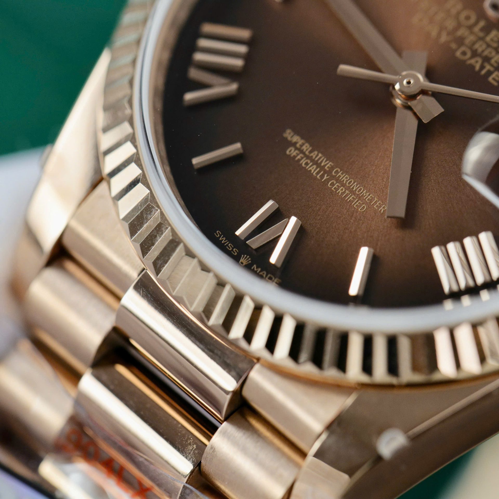 Super Clone Rolex Day-Date Brown Ombré Dial 128235-0075 36 mm - Image 7