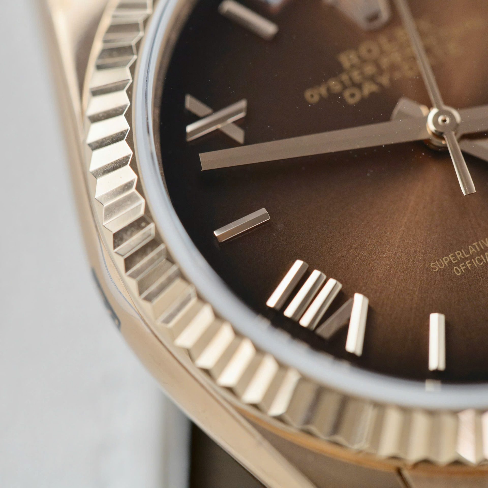 Super Clone Rolex Day-Date Brown Ombré Dial 128235-0075 36 mm - Image 8