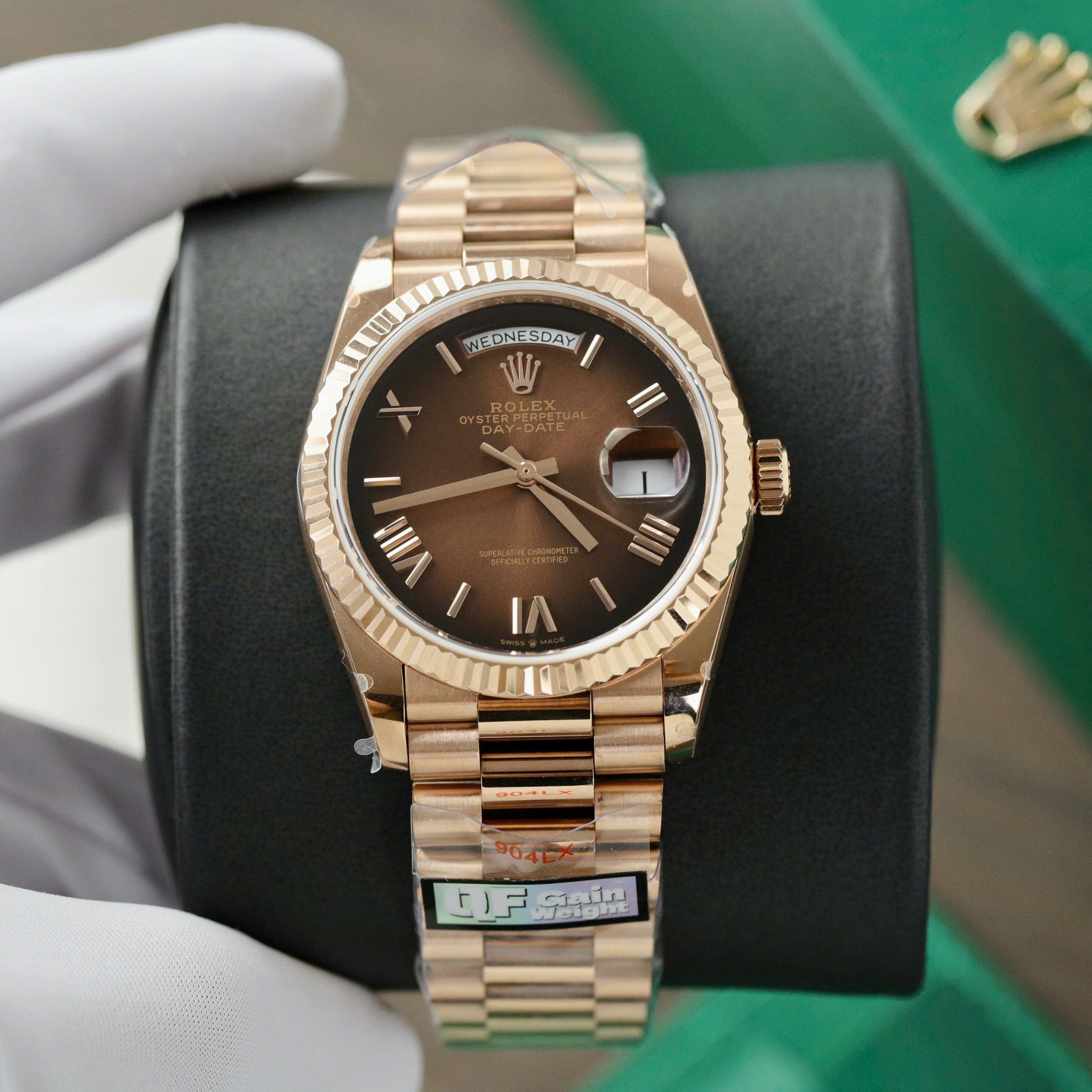 Super Clone Rolex Day-Date Brown Ombré Dial 128235-0075 36 mm - Image 2
