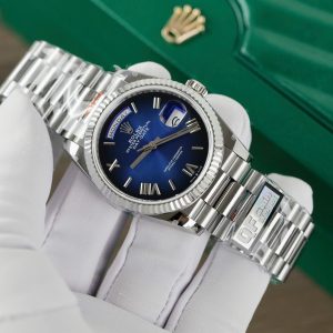Super Clone Rolex Day-Date Blue Ombré Dial 128239-0063 36 mm – Image 3