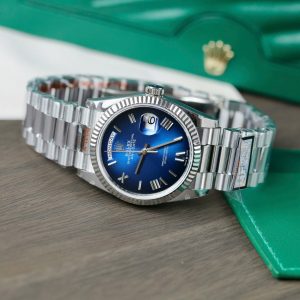 Super Clone Rolex Day-Date Blue Ombré Dial 128239-0063 36 mm – Image 4