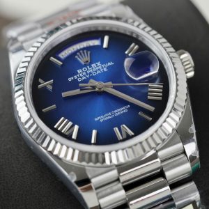 Super Clone Rolex Day-Date Blue Ombré Dial 128239-0063 36 mm – Image 5